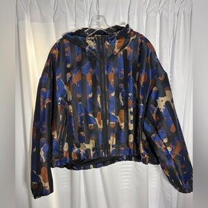 Y-3 ADIDAS Yohji Yamamoto Blue/Black/Brown Jacket Sz Medium